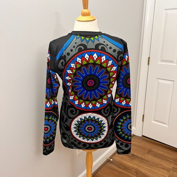 INKnBURN Women's Calavera Pullover with Thumbholes Skull Sz M - Picture 9 of 10